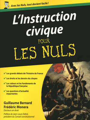 cover image of L'Instruction civique Pour les Nuls